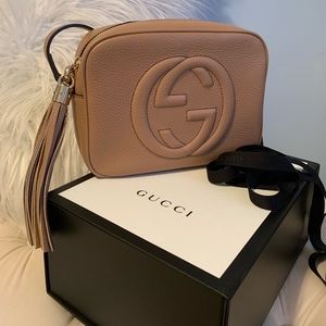 Soho leather disco bag.